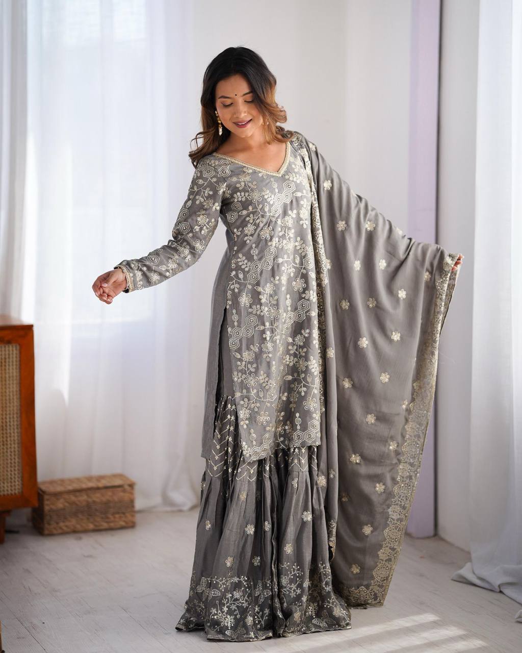 Sharara & Palazzo Suits: sharara suit design, designer sharara suit online, embroidered sharara kurta set, bridal sharara outfit, velvet sharara for wedding, chic sharara outfit 2025, palazzo sharara suit, cotton sharara set for festival, how to style sharara suit, Pakistani sharara suit, heavy sharara with dupatta, printed sharara salwar set, fusion sharara dress, palazzo pant sharara, lightweight sharara for summer, multicolor sharara suits, casual sharara kurti, long jacket sharara combo, trendy sharara
